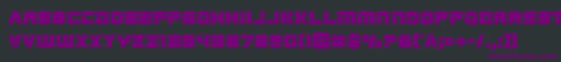 Edgeraceracad Font – Purple Fonts on Black Background