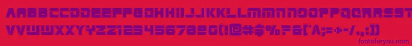 Edgeraceracad Font – Purple Fonts on Red Background