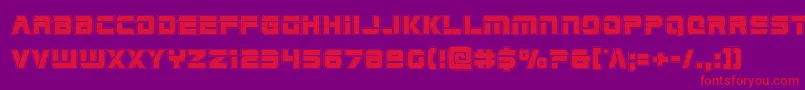 Edgeraceracad Font – Red Fonts on Purple Background