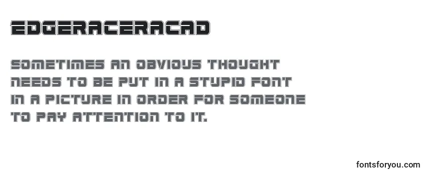 Шрифт Edgeraceracad