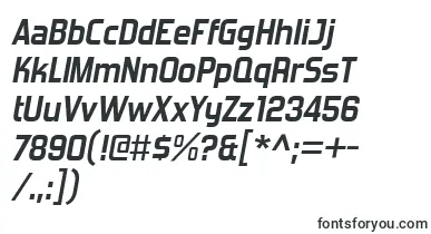  ForgottenfuturistrgBolditalic font