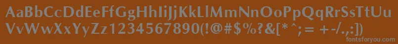 More about OklahomaBold Font OklahomaBold Font – Gray Fonts on Brown Background