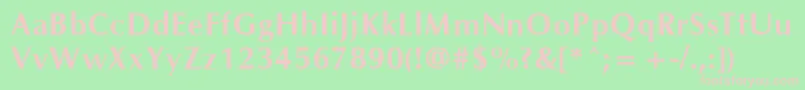 OklahomaBold Font – Pink Fonts on Green Background