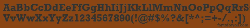 RockwellРџРѕР»СѓР¶РёСЂРЅС‹Р№ Font – Black Fonts on Brown Background