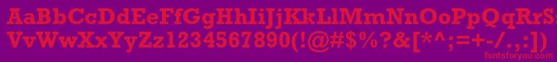 フォントRockwellРџРѕР»СѓР¶РёСЂРЅС‹Р№ – 紫の背景に赤い文字