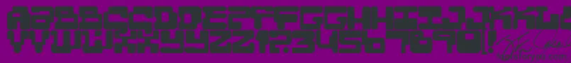 Шрифт Moulti – чёрные шрифты на фиолетовом фоне