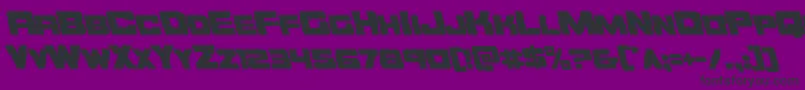 Orecrusherleft Font – Black Fonts on Purple Background