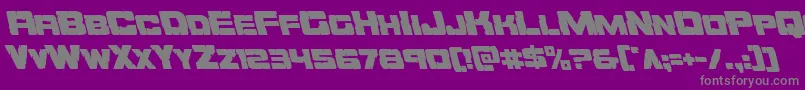 Orecrusherleft Font – Gray Fonts on Purple Background