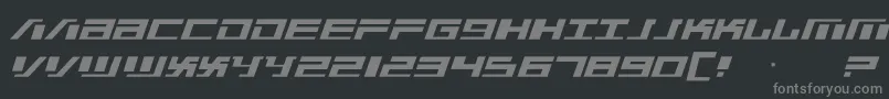 War Machine Font – Gray Fonts on Black Background