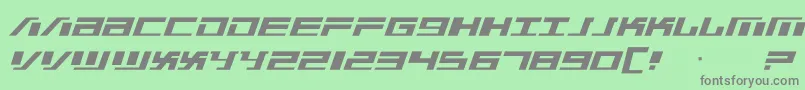 War Machine Font – Gray Fonts on Green Background