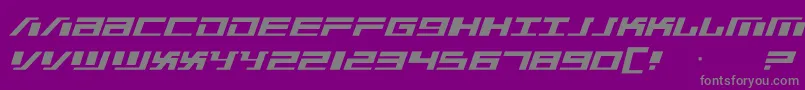 War Machine Font – Gray Fonts on Purple Background