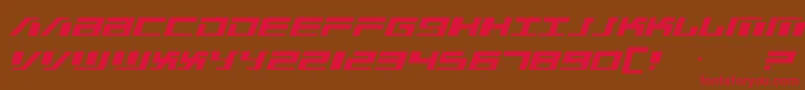 War Machine Font – Red Fonts on Brown Background