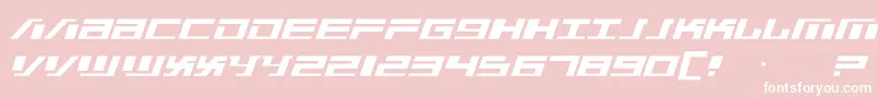 War Machine Font – White Fonts on Pink Background