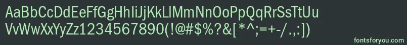 Шрифт ItcfranklingothicstdBkcd – зелёные шрифты на чёрном фоне