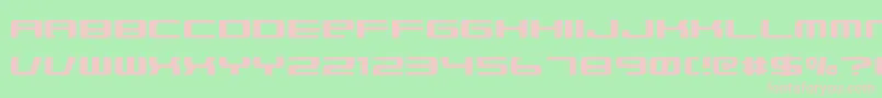 Xenobrod Font – Pink Fonts on Green Background