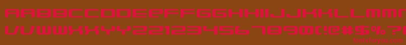 Xenobrod Font – Red Fonts on Brown Background
