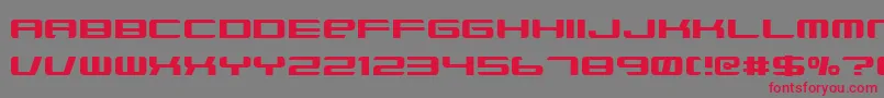 Xenobrod Font – Red Fonts on Gray Background