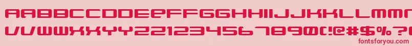 Xenobrod Font – Red Fonts on Pink Background