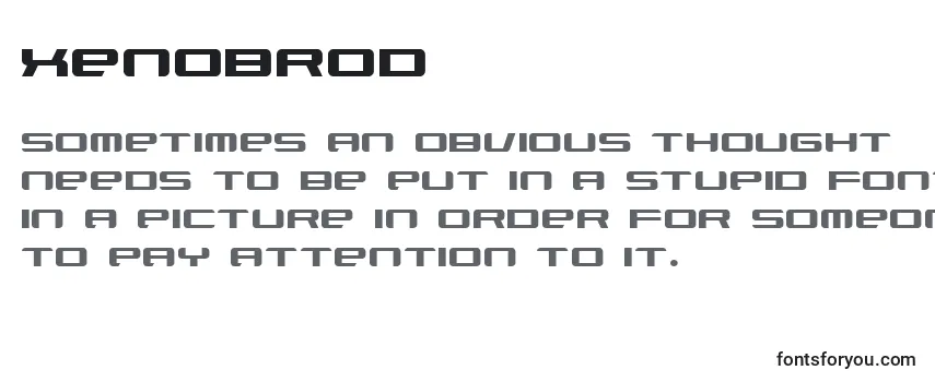 Обзор шрифта Xenobrod
