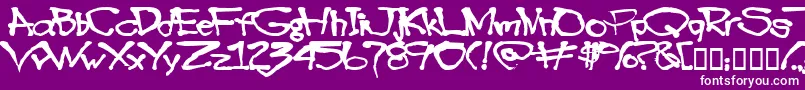 Blottooo40oz Font – White Fonts on Purple Background
