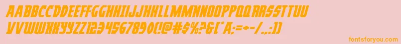 fuente Prowlerexpandital – Fuentes Naranjas Sobre Fondo Rosa