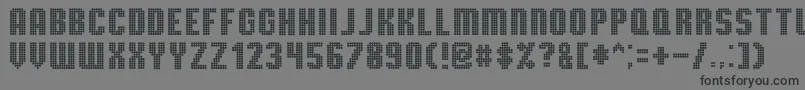 TmbgSevereTireDamage Font – Black Fonts on Gray Background