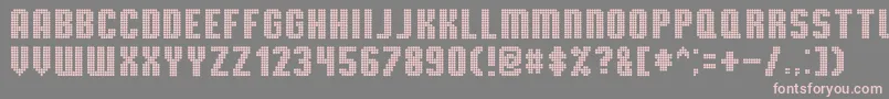 TmbgSevereTireDamage Font – Pink Fonts on Gray Background