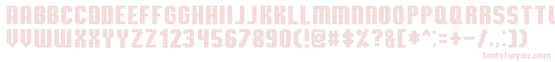 TmbgSevereTireDamage Font – Pink Fonts on White Background