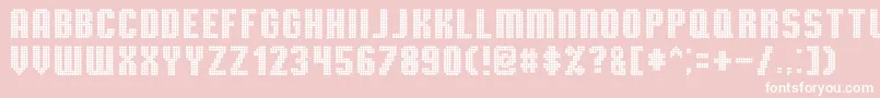 TmbgSevereTireDamage Font – White Fonts on Pink Background