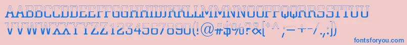 ACitynovatitulbwlt Font – Blue Fonts on Pink Background