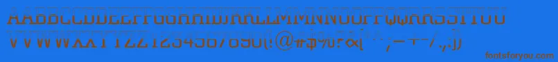 ACitynovatitulbwlt Font – Brown Fonts on Blue Background