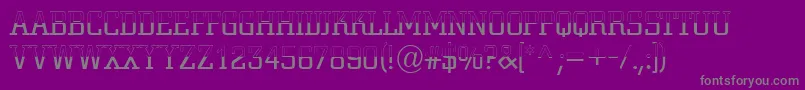 ACitynovatitulbwlt Font – Gray Fonts on Purple Background