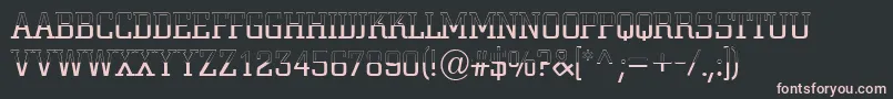 ACitynovatitulbwlt Font – Pink Fonts on Black Background