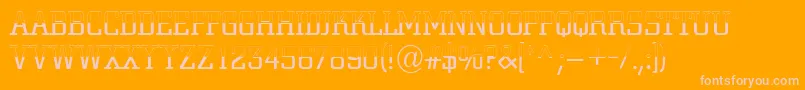 ACitynovatitulbwlt Font – Pink Fonts on Orange Background
