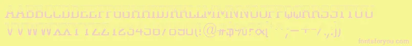 ACitynovatitulbwlt Font – Pink Fonts on Yellow Background