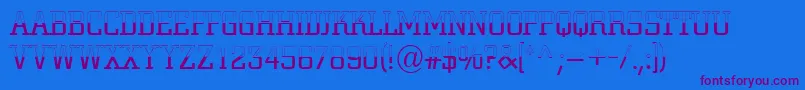 ACitynovatitulbwlt Font – Purple Fonts on Blue Background