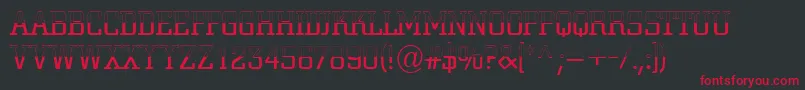 ACitynovatitulbwlt Font – Red Fonts on Black Background