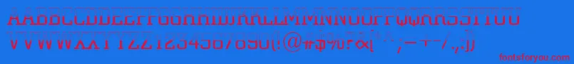 ACitynovatitulbwlt Font – Red Fonts on Blue Background