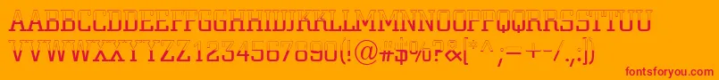 ACitynovatitulbwlt Font – Red Fonts on Orange Background