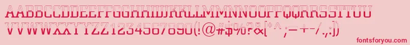 ACitynovatitulbwlt Font – Red Fonts on Pink Background