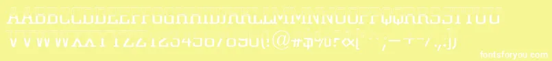 ACitynovatitulbwlt Font – White Fonts on Yellow Background