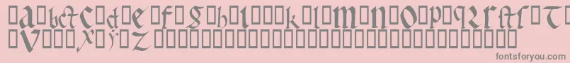 fuente EarlyGothicBold – Fuentes Grises Sobre Fondo Rosa