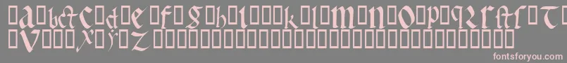 EarlyGothicBold Font – Pink Fonts on Gray Background