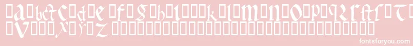 EarlyGothicBold Font – White Fonts on Pink Background