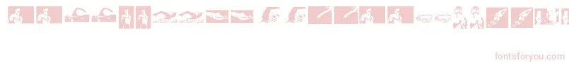 フォントSwim – ピンクのフォント