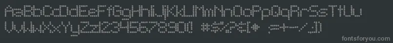 Weitere Informationen zur Sf Telegraphic-Schriftart Sf Telegraphic-Schriftart – Graue Schriften auf schwarzem Hintergrund