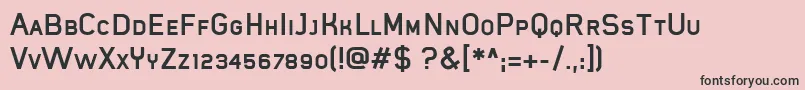MistergiaccoBoldcaps Font – Black Fonts on Pink Background