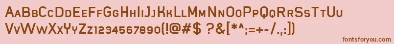 fuente MistergiaccoBoldcaps – Fuentes Marrones Sobre Fondo Rosa