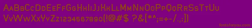 MistergiaccoBoldcaps Font – Brown Fonts on Purple Background