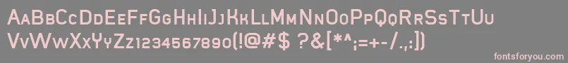MistergiaccoBoldcaps Font – Pink Fonts on Gray Background
